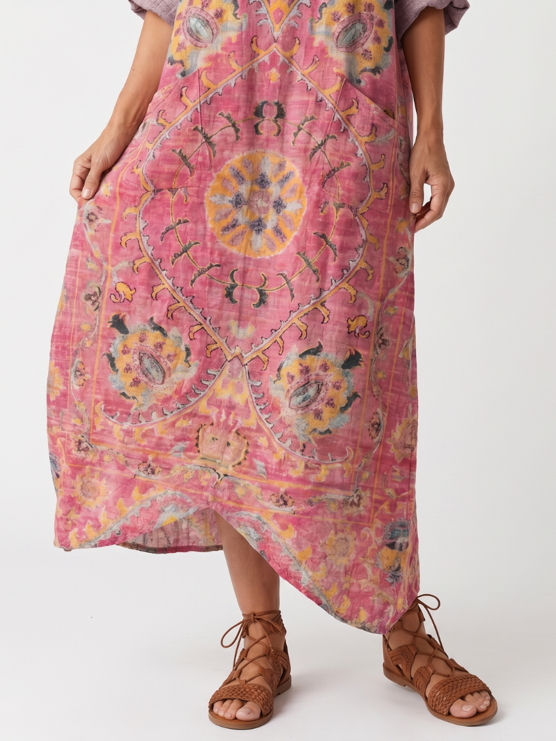 Tilda | Abstract Print Midi Dress