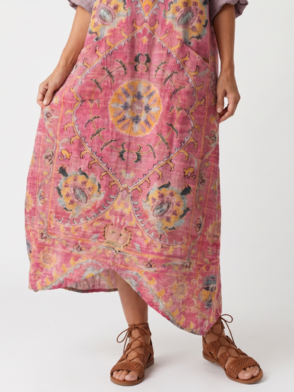 Tilda | Abstract Print Midi Dress