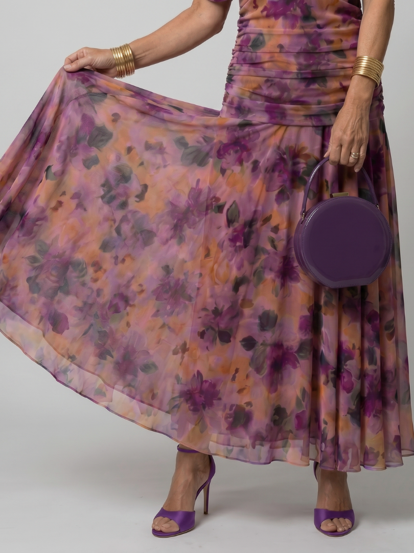 Vespia | Off Shoulder Flow Midi Dress