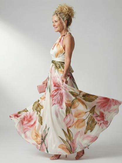 Dafine | Light Floral Maxi Dress