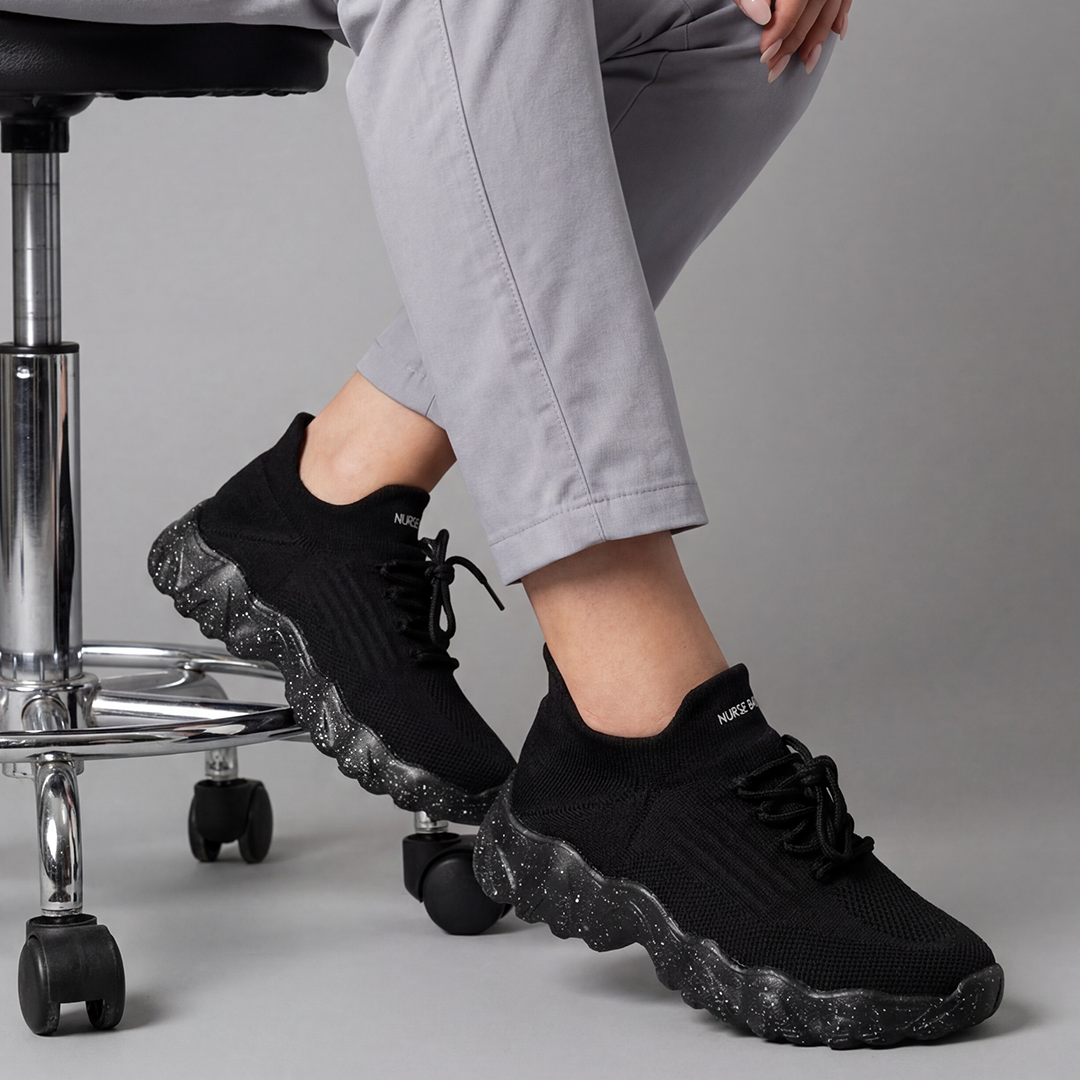 Clara | Orthopedic Comfort Nursing Shoes - Black