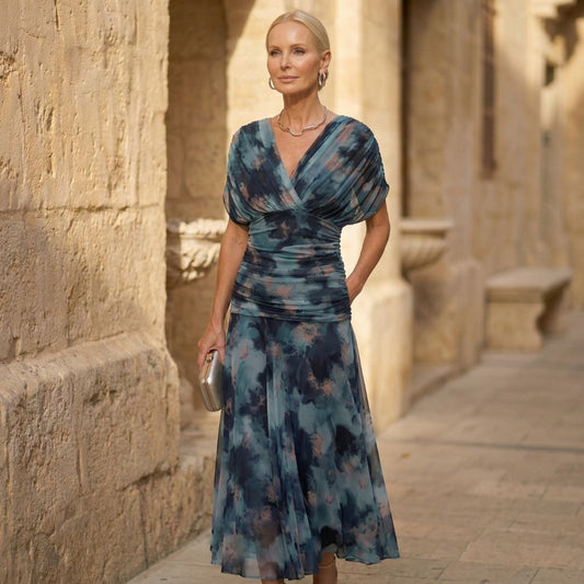 Lina | Elegant Blue Dress