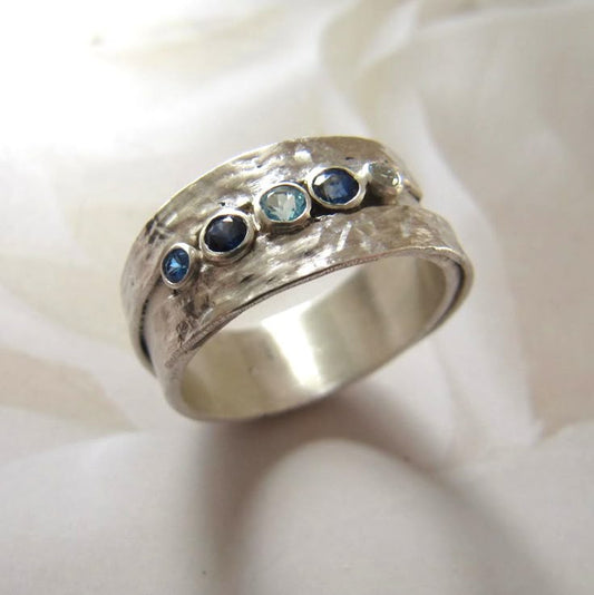 Blue Inlay Ring