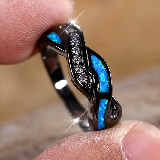 Blue Wave Ring