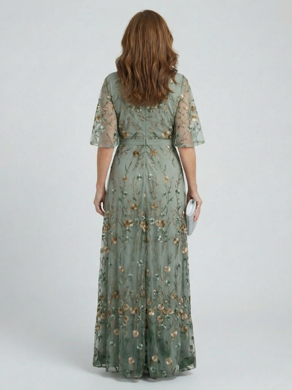 Delvina | Halter Bloom Flow Maxi Dress