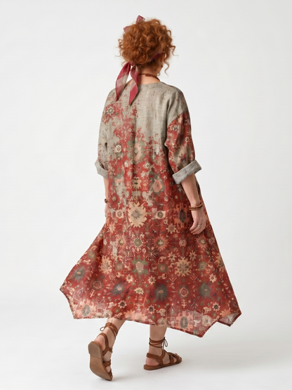 Saffron | Relaxed Pocket Midi Dress