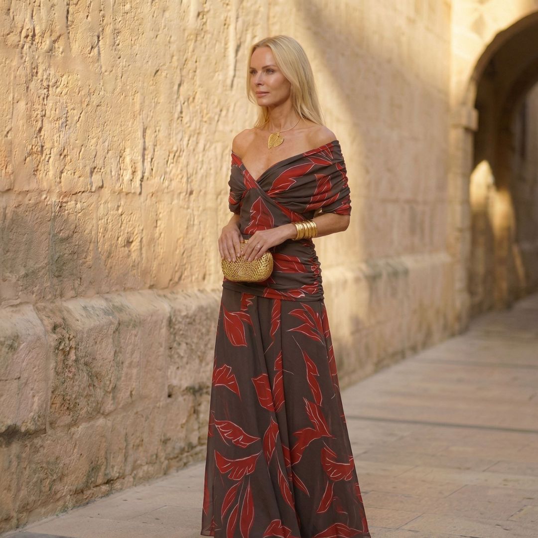 Avery | Elegant Dress with Leaves