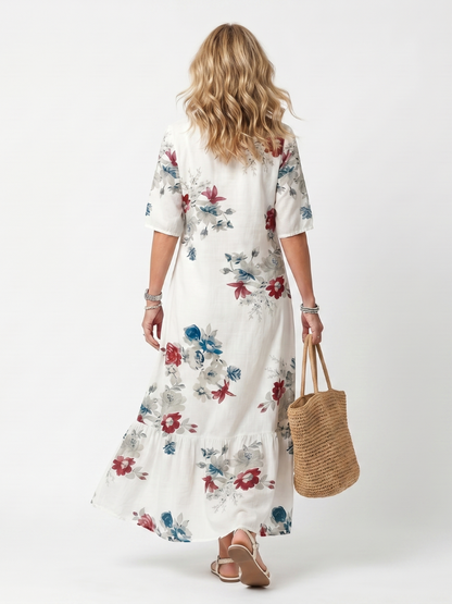 Maeva | Scattered Floral Midi Dress