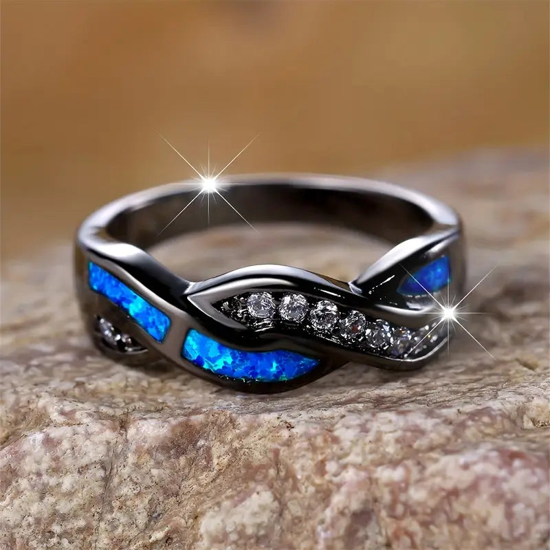 Blue Wave Ring