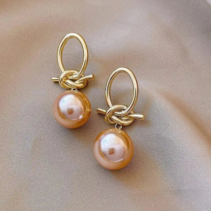 Blush Pearl Drop Earrings
