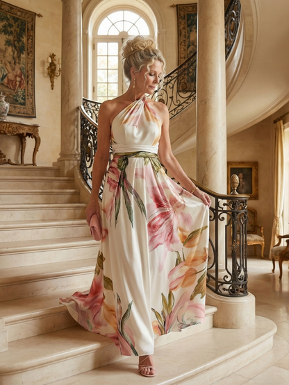 Dafine | Light Floral Maxi Dress