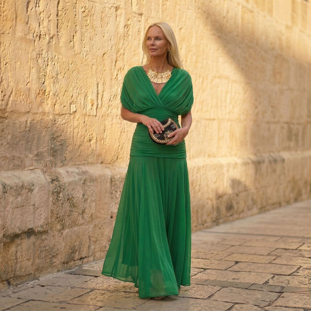 Luna | Elegant Green Dress