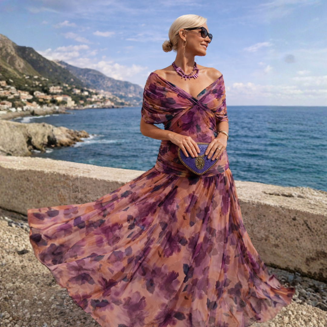 Claudia | Off Shoulder Maxi Dress