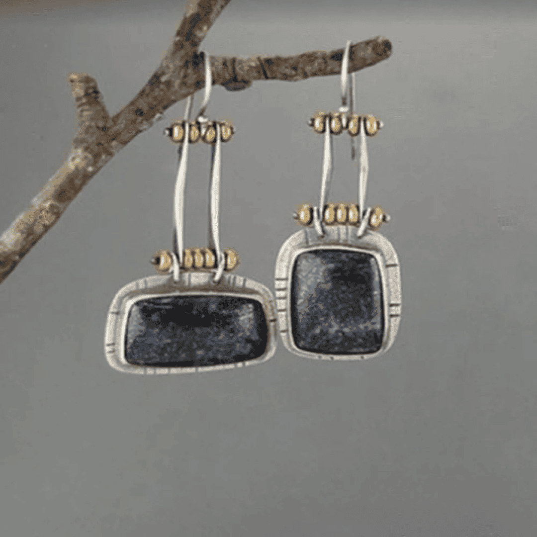 Vintage Black Earrings