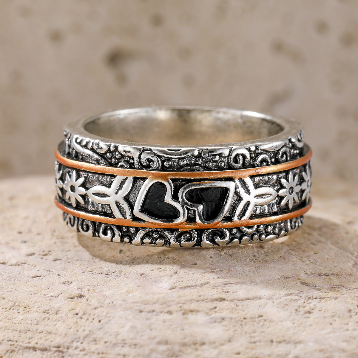 Engraved Heart Ring