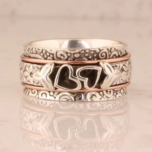Engraved Heart Ring