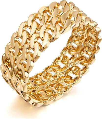 Golden Braid Cuff Bracelet