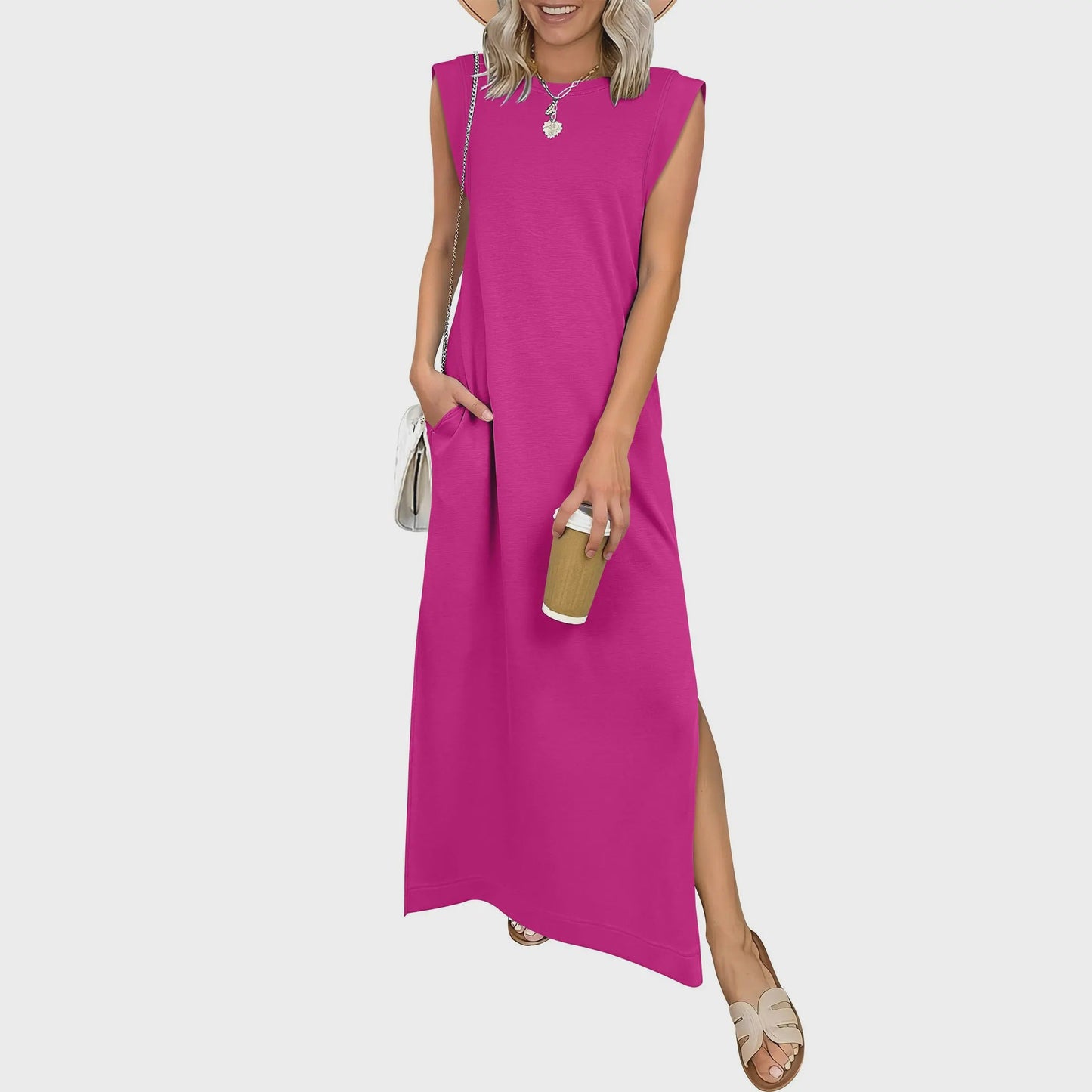 Casual Sleeveless Maxi Dress