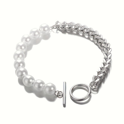 Vintage Pearl Contrast Bracelet