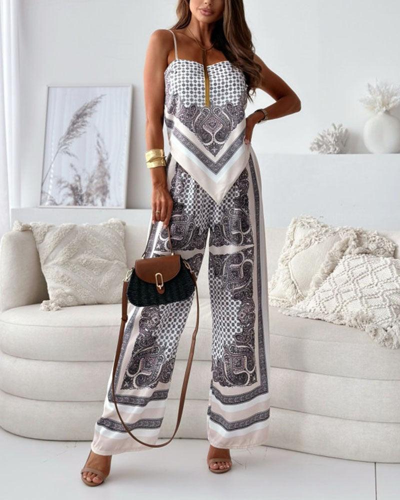 Bailey™ | Vacation Ready Stylish Lace-Up Vest & Pants Two-Piece Set Dress