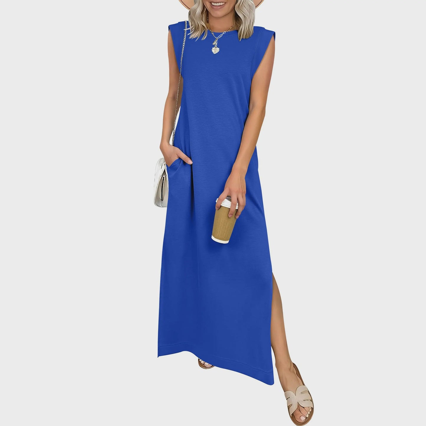 Casual Sleeveless Maxi Dress