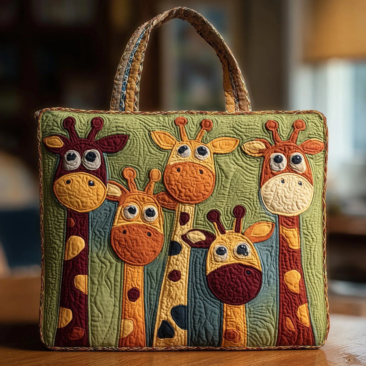 Gianna | Giraffe Print Quilted Tote