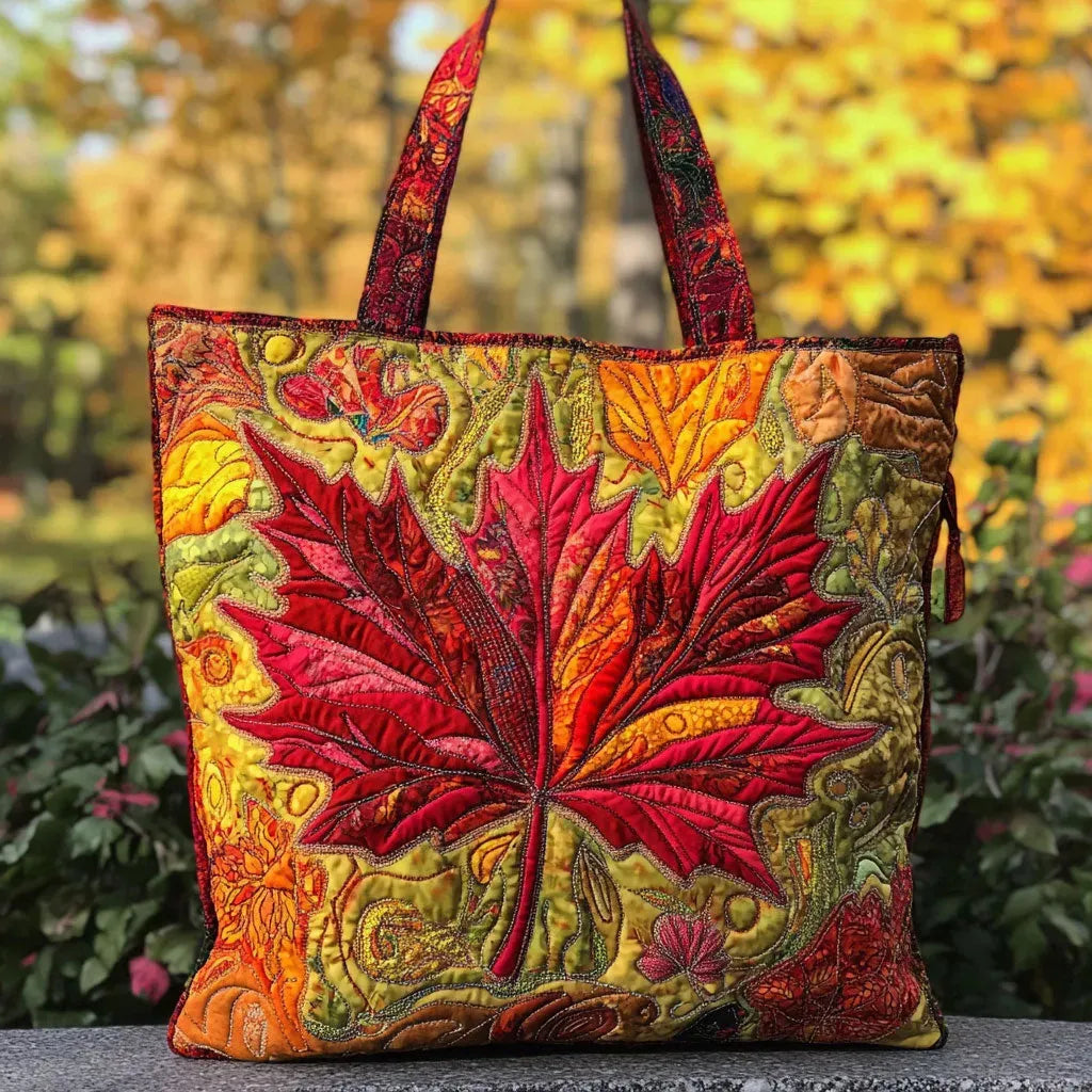Esme | Maple Leaf Quilted Tote