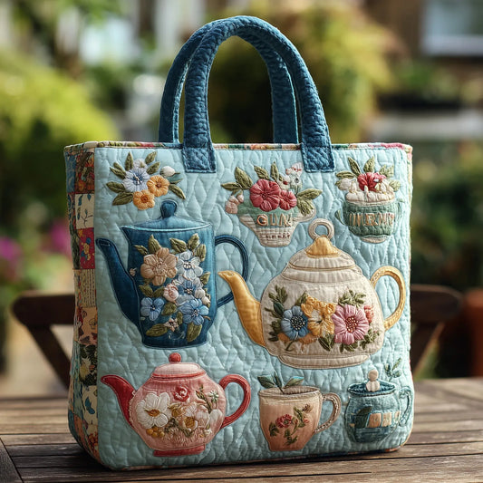 Flora | Floral Quilted Tote