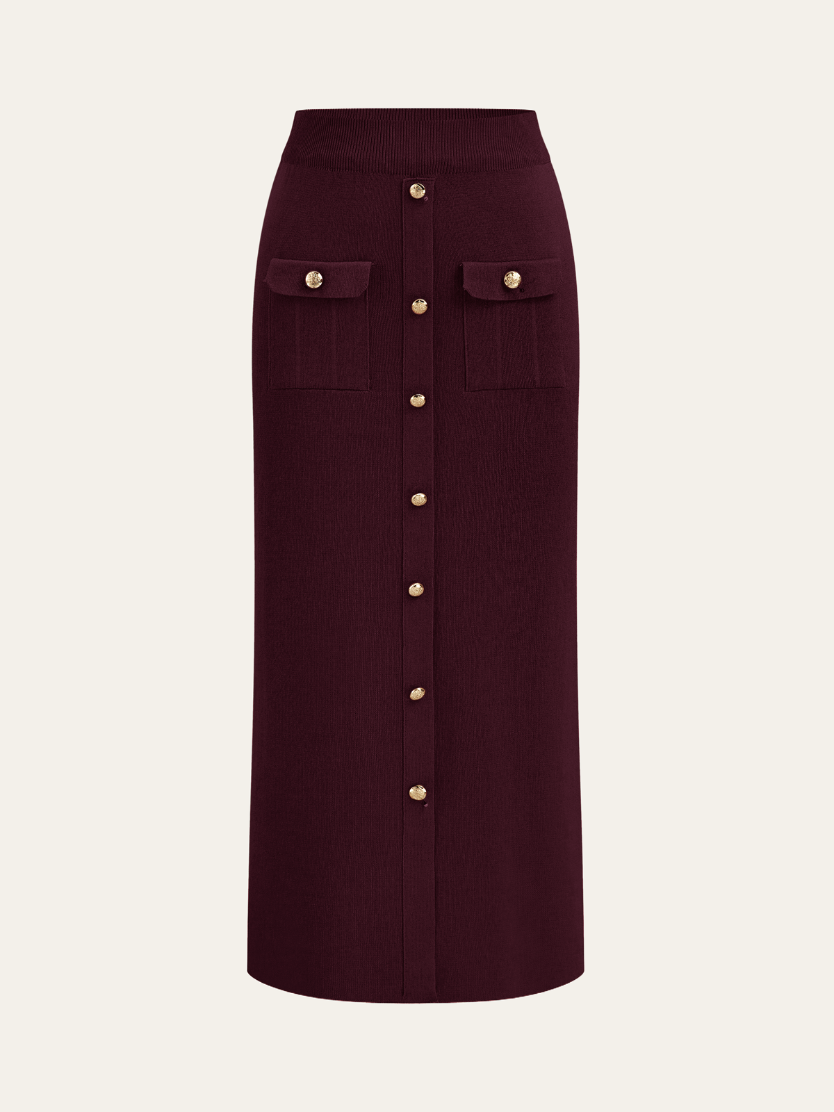 Camille cardigan and midi skirt set full length view