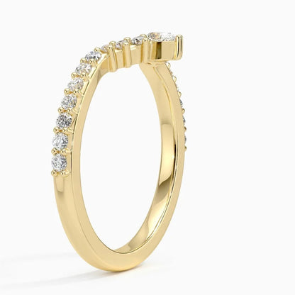 Golden Lunette Ring