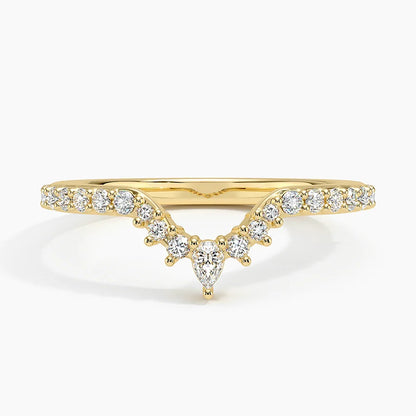 Golden Lunette Ring