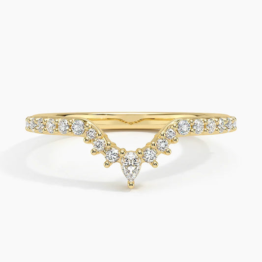 Golden Lunette Ring