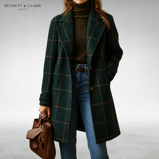 Olivia | Classic Checkered Coat