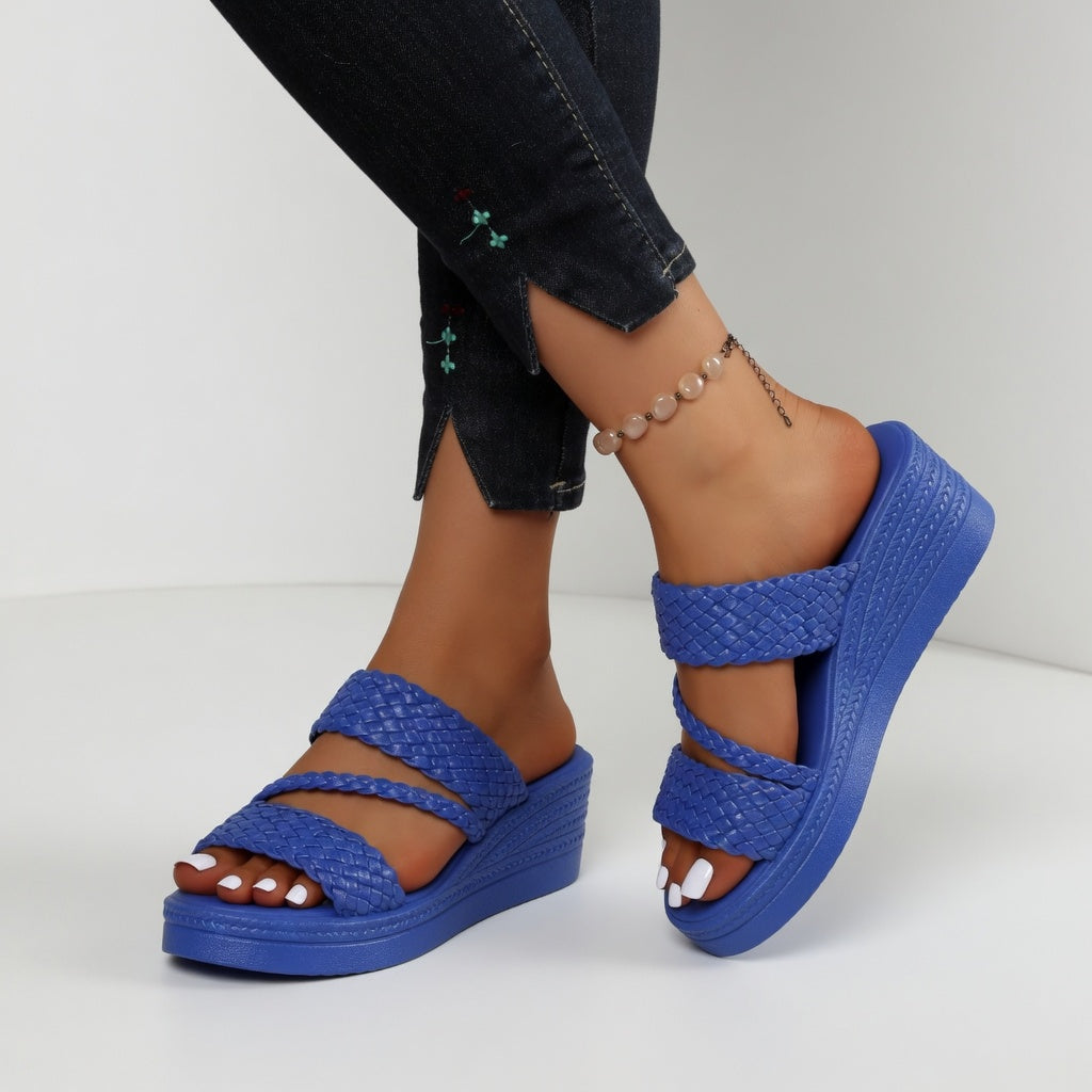 Savannah | Colorful Wedge Mules