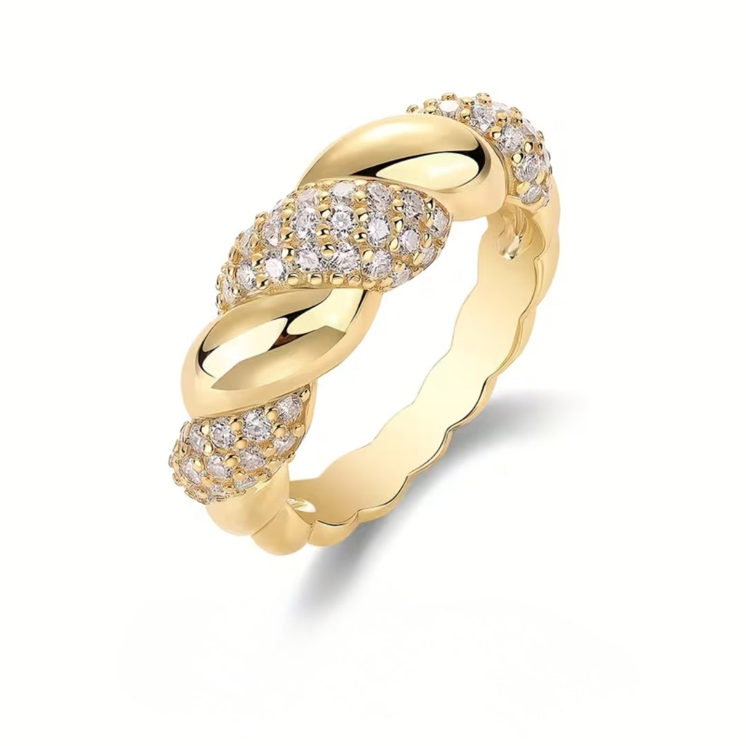 Golden Braid Ring