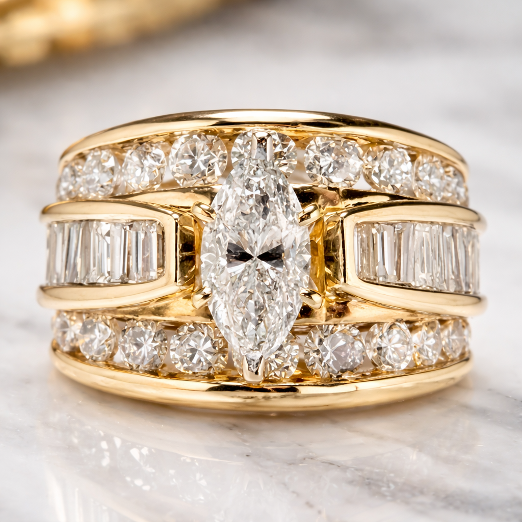 Champagne Gold Ring