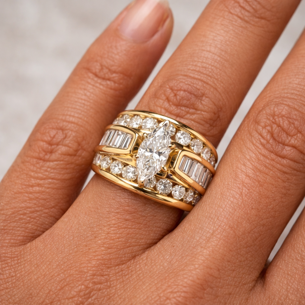 Champagne Gold Ring