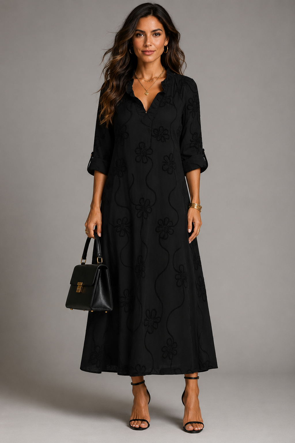 Sienna Bloemen Zomerjurk