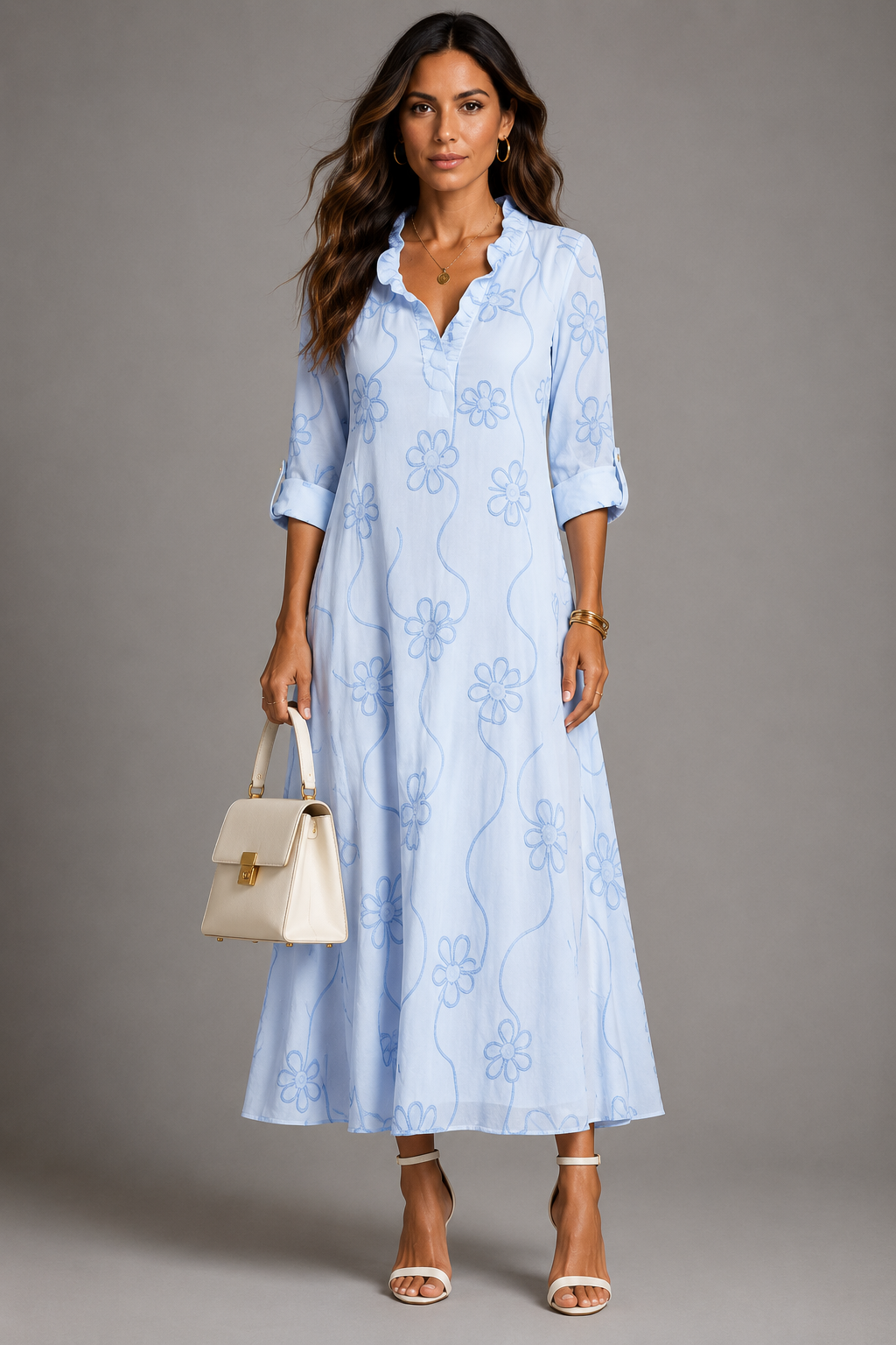 Sienna Bloemen Zomerjurk