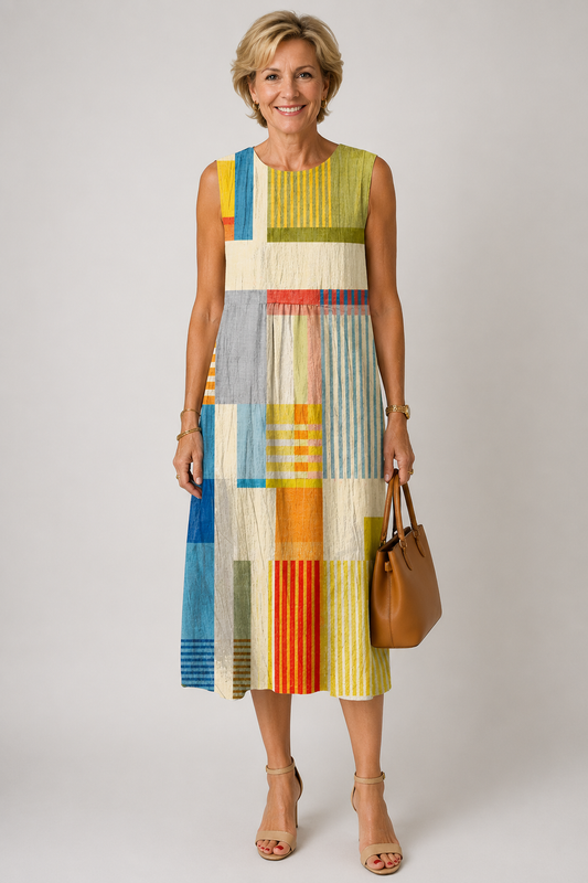 Eve Geometrische Jurk