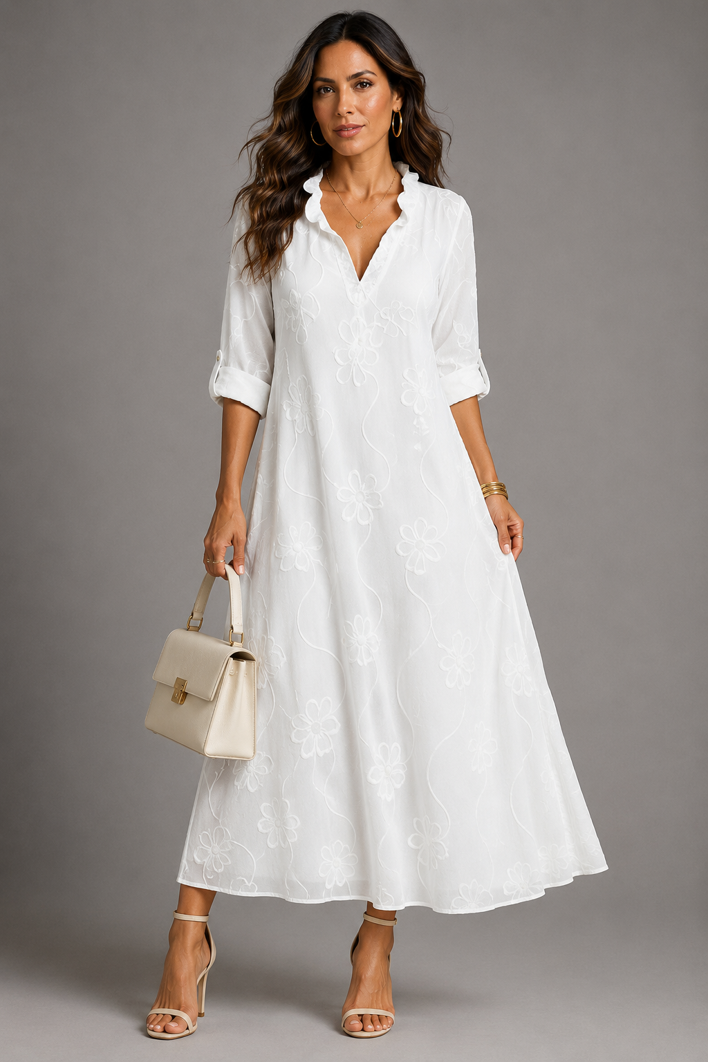 Sienna Bloemen Zomerjurk
