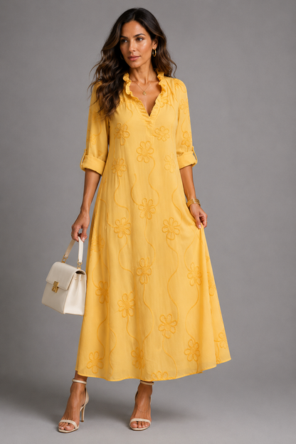 Sienna Bloemen Zomerjurk