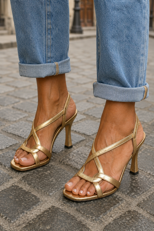 Cissie | Golden Summer Charm Heels