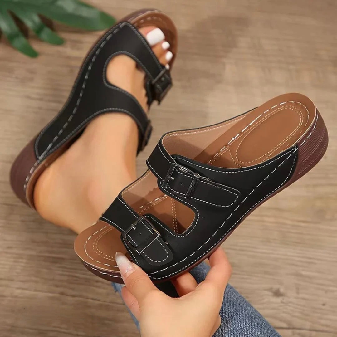 Lovas Orthopedic Sandals for Heel Pain, Wide Feet & Arthritis