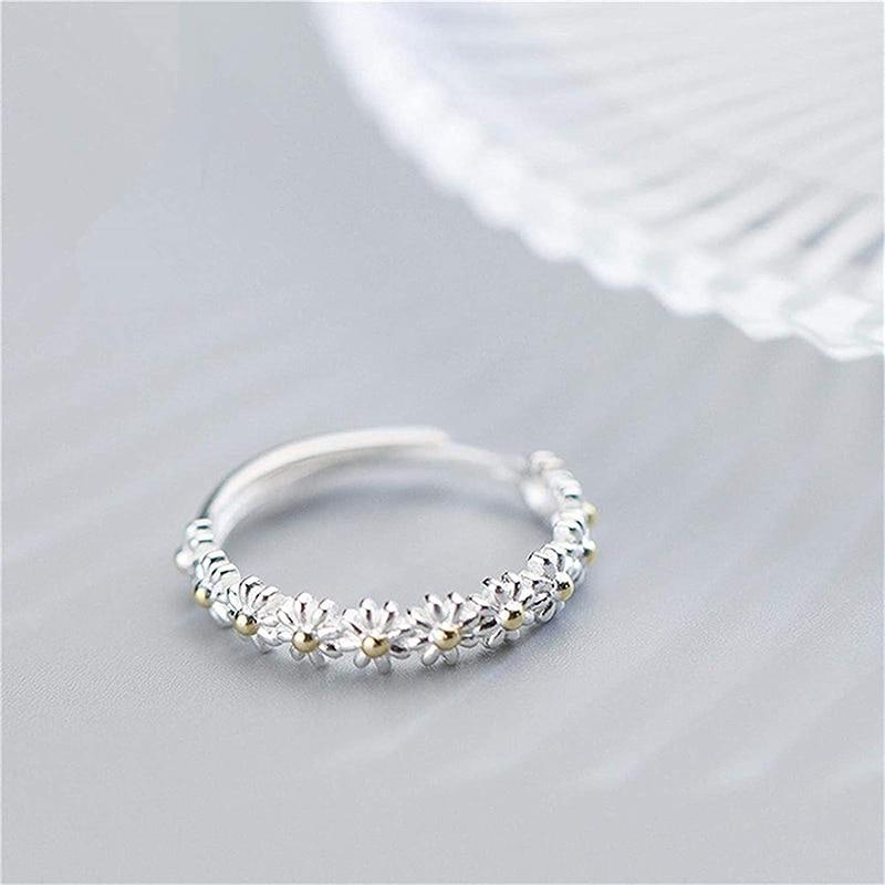 Adjustable Daisy Meadow Ring