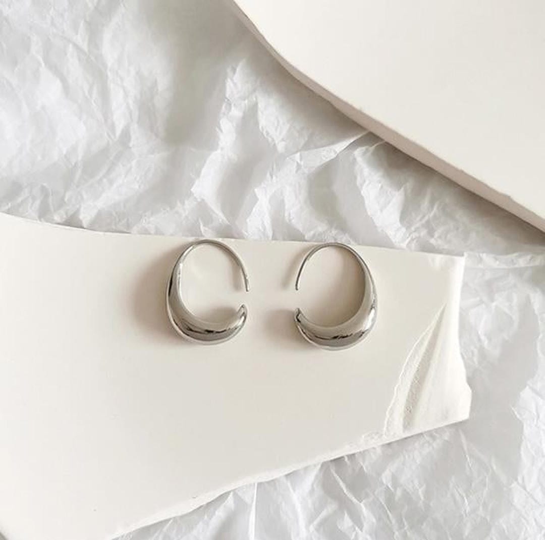 Oval Hoop Earrings