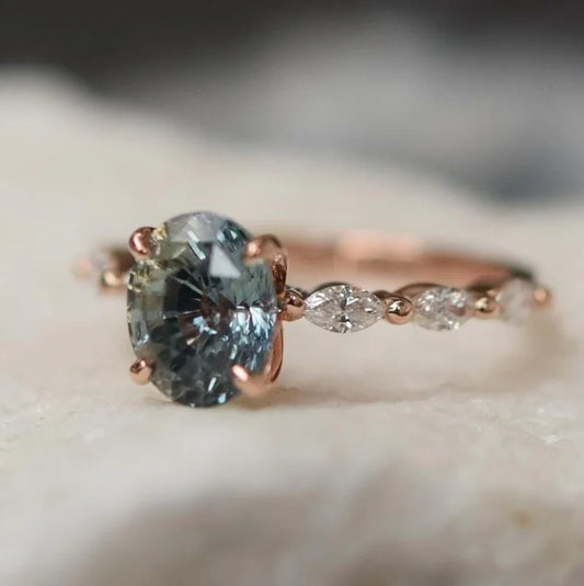 Vintage Rose Sapphire Ring