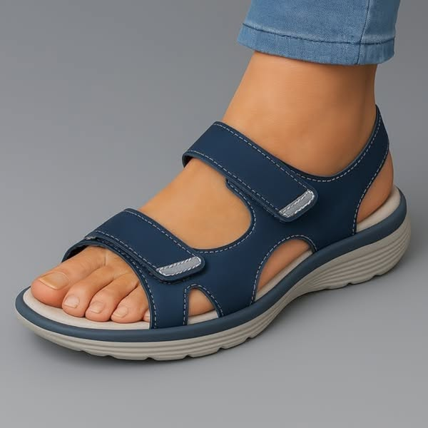 Sophie adjustable comfort sandals with cushioned footbed