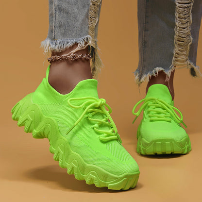 Robin | Orthopedic Slip-On Walking Shoes - Lime Green