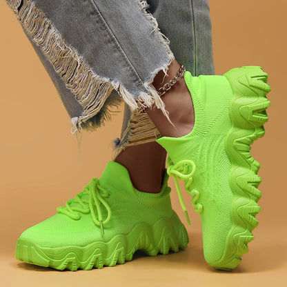 Robin | Orthopedic Slip-On Walking Shoes - Lime Green
